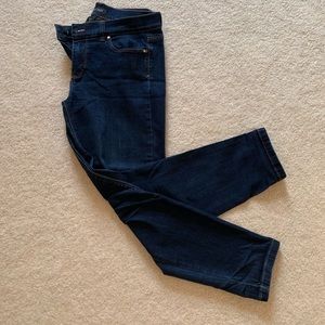 Indigo wash skinny leg ankle jeans WHBM